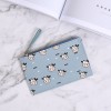 Small wallet women's Korean version new cute cow ultra-thin zero wallet zipper multi card position large capacity portable wallet women 
