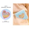 Bentoy Plush portable wallet peach heart embroidery short wallet girl style Student Wallet qt3213 