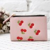 College style new women's purse short cherry embroidery zipper women's card bag zero PURSE Coin Bag in stock 