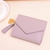 Wallet ladynew short tassel pendant litchi pattern wallet card bag holding lovely zero wallet in stock 