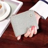 Ins small wallet women's short 2022 new Korean version simple small fresh student zipper buckle folding change clip 