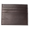 Retro ultra thin compact card bag leather multi card position card bag Amazon card sleeve clip simple male and female card clip 