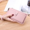 Wholesale new women's simple long multifunctional zipper multi card position hand hold buckle zipper Student Wallet 