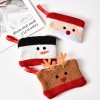 Christmas key wallet bag cartoon square zipper knitting zero wallet key chain Coin Zipper bag wholesale 