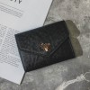 Net red retro small wallet short 2021 simple Korean version new wallet women's three fold buckle thin change clip 