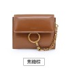Spot wholesale women's purse hot selling Korean version new leather retro chain decoration 30% off short women's purse 