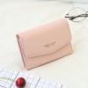 Cross border women's wallet short 2021 new fashion wallet simple Korean women's small bag wallet buckle zero wallet 