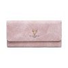 new Korean women's wallet long fashion handbag frosted deer head zipper buckle mobile phone bag wholesale 