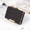 2019 women's short wallet Korean fashion bright face 30% discount small teaching bag multi card student zero wallet in stock 