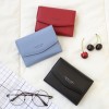 Cross border women's wallet short 2021 new fashion wallet simple Korean women's small bag wallet buckle zero wallet 