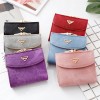  new women's short wallet Korean fashion canvas 20% discount small teaching bag multi card slot zero wallet wholesale 