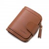 Women's wallet 2019 new simple and fashionable short wallet wholesale three fold zipper Pu zero wallet customization 