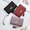 New women's wallet Korean fashion zipper medium and long handbag multi card slot thin Pu wallet wholesale 