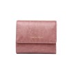 new short wallet women's oil wax leather retro zero wallet buckle coin bag women's small wallet