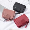 Women's wallet 2019 new simple and fashionable short wallet wholesale three fold zipper Pu zero wallet customization 