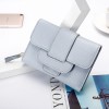 new women's wallet Japan and South Korea buckle simple multi card position wallet medium and long zipper zero wallet wholesale 