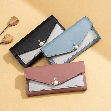 Wallet women's long zipper wallet 2019 new Japan and South Korea fashion large capacity change tassel handbag wholesale 