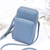 Cross border new Korean fashion large capacity diagonal bag solid color multifunctional mobile phone bag women's messenger 2019 single shoulder bag 