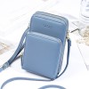 Cross border new Korean fashion large capacity diagonal bag solid color multifunctional mobile phone bag women's messenger 2019 single shoulder bag 