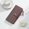 New women's long wallet wholesale Korean fashion thin multi Card Wallet direct selling soft PU Wallet 