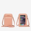 2021 candy color new large capacity three pull touch screen mobile phone bag zero wallet women's diagonal bag 