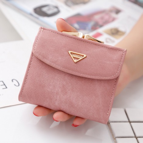  new women's short wallet Korean fashion canvas 20% discount small teaching bag multi card slot zero wallet wholesale 