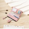 Amazon handbag retro Korean fashion multifunctional zipper buckle women's wallet driver's license 20% discount Wallet 