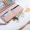 Carrken2019 new frosted versatile Korean handbag multi card buckle long zipper women's wallet 