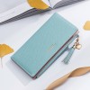 Carrken2019 new frosted versatile Korean handbag multi card buckle long zipper women's wallet 