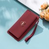 Factory supply wholesale women's leisure three fold multifunctional handbag direct selling fashion buckle zipper mobile phone bag 