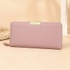 Cross border foreign trade 2021 New Cute women's long handbag fashion multifunctional two fold wallet wallet 