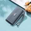 Factory supply wholesale women's leisure three fold multifunctional handbag direct selling fashion buckle zipper mobile phone bag 