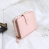Cross border 2021 new wallet women's short wallet Japanese and Korean version simple fashion zipper small bag buckle Wallet 