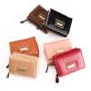 30% off short hot selling women's wallet 30% off short large banknote clip wholesale women's card bag solid color handbag 