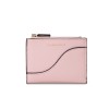 Wallet 2021 cross border new texture double zipper women's wallet Korean fashion contrast color short Wallet 