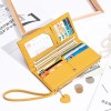 New women's Long Wallet large capacity Korean fashion solid color handbag multifunctional women's wrist bag wholesale 