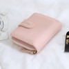 Cross border 2021 new wallet women's short wallet Japanese and Korean version simple fashion zipper small bag buckle Wallet 