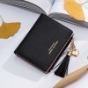 Carrken2019 new frosted versatile Korean version change bag multi card buckle short zipper women's wallet 