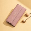 new women's wallet Korean fashion frosted hand bag long bronzed zipper buckle mobile phone bag 