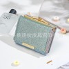 women's short wallet Korean fashion bright face 30% discount small teaching bag multi card student zero wallet in stock 