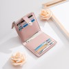 New women's short wallet wholesale Korean fashion thin multi Card Wallet direct sales soft face Pu zero wallet 