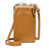 New women's mobile phone bag simple fashion solid color multifunctional zipper single shoulder bag diagonal cross Bag Mini mobile phone bag 