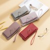 Cross border new Japanese and Korean women's long mobile phone bag high-capacity student's hand bag trendy wallet can be customized 