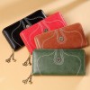 New Retro women's Long Wallet large capacity multi card zipper handbag fashion personalized European and American Wallet 