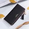 Carrken2019 new frosted versatile Korean handbag multi card buckle long zipper women's wallet 