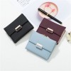 Women's Wallet Fashionable and Minimalist Three fold Clip Women's Short Wallet Wallet Clip 