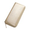 Oil wax pattern cowhide women's zippered wallet men's long genuine leather large capacity handbag 
