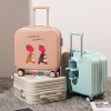 New Cute Cartoon Luggage 18 inch with Cup Holder Boarding Trolley Box Student Travel Password Box 