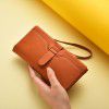 Minimalist wallet for women, long solid color, multiple card slots, large capacity student card bag, multifunctional wallet for women 