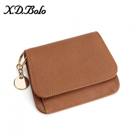 Short Women's Small Money Bag r Women's Card Bag Cowhide Korean Cute Zipper Mini Zero Wallet 